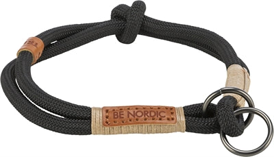 Trixie Be Nordic Halsband Hond Half-Slip Zwart / Zand 30X0,6 CM