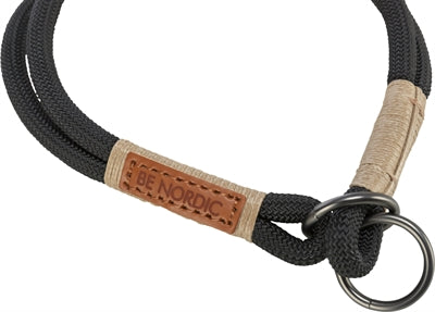 Trixie Be Nordic Halsband Hond Half-Slip Zwart / Zand 40X0,8 CM