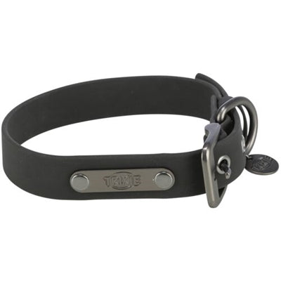 Trixie Citystyle Halsband Hond Pvc Zwart 30-37X2 CM