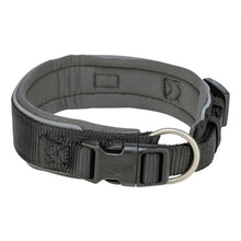 Trixie Premium Halsband Hond Extra Breed Zwart / Grafiet Grijs