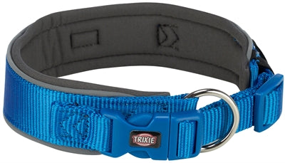 Trixie Premium Halsband Hond Extra Breed Royal Blauw / Grafiet Grijs 40-48X4 CM