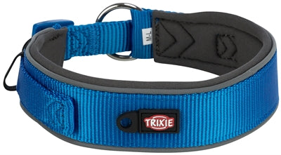 Trixie Premium Halsband Hond Extra Breed Royal Blauw / Grafiet Grijs 40-48X4 CM