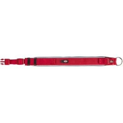 Trixie Premium Halsband Hond Extra Breed Rood / Grafiet Grijs 27-35X2,5 CM