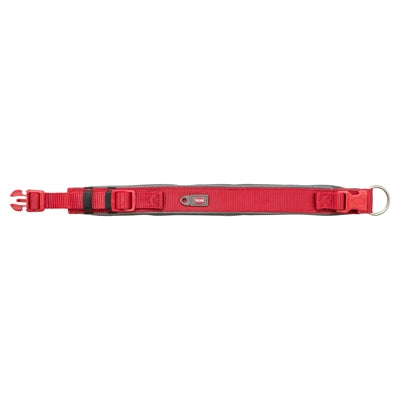 Trixie Premium Halsband Hond Extra Breed Rood / Grafiet Grijs
