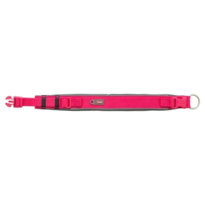 Trixie Premium Halsband Hond Extra Breed Fuchsia / Grafiet Grijs