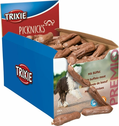 Trixie Premio Picknicks Worstketting Buffelvlees 8 CM 8 GR 200 ST