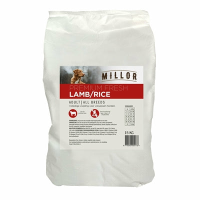 Millor Premium Extruded Fresh Adult Lamb / Rice 15 KG
