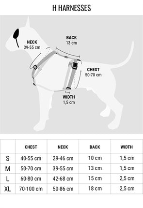 Morso Hondentuig H-Tuig Gerecycled Full Metal Dog Bruin 40-55X1,5 CM