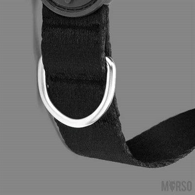 Morso Halsband Hond Gerecycled Pureness Zwart 30-42X1,5 CM