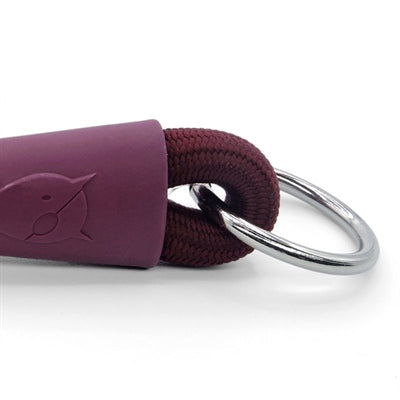 Morso Half Slip Halsband Hond Soft Rope Gerecycled Plum Paars 45X1 CM