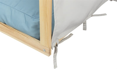 TRIXIE HONDENMAND TENT LIAS HOUT ZAND / BLAUW 88X61X89 CM