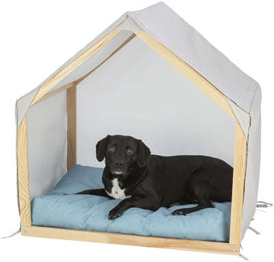 TRIXIE HONDENMAND TENT LIAS HOUT ZAND / BLAUW 88X61X89 CM