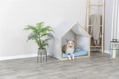 TRIXIE HONDENMAND TENT LIAS HOUT ZAND / BLAUW 88X61X89 CM