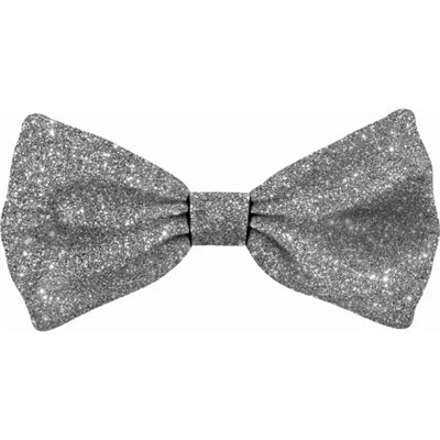 PLENTY GIFTS KERST VLINDERSTRIK GLITTER ZILVER