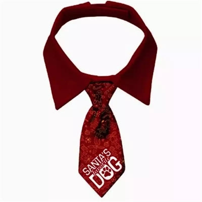 PLENTY GIFTS KERST STROPDAS SANTA'S FAVORITE DOG