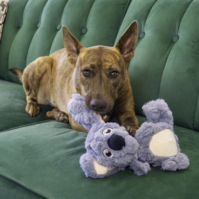 KONG SCRUMPLEZ KOALA PLUCHE MET PIEP GRIJS