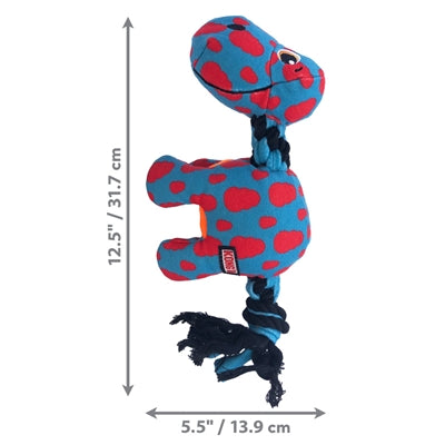 KONG SIGNATURE DYNOS FLEECE MET PIEP ASSORTI 32X14X10 CM