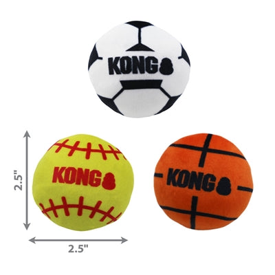 KONG CAT SPORT BALLS MET CATNIP ASSORTI