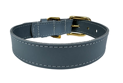 Sazzz Halsband Hond Braveheart Classic Leer Lichtblauw 27-33X2 CM