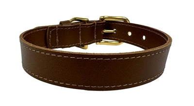 Sazzz Halsband Hond Braveheart Classic Leer Zadel Bruin 32-39X2 CM