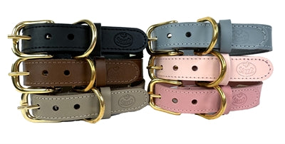 Sazzz Halsband Hond Braveheart Classic Leer Zadel Bruin 32-39X2 CM