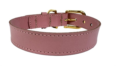 Sazzz Halsband Hond Braveheart Classic Leer Roze 32-39X2 CM