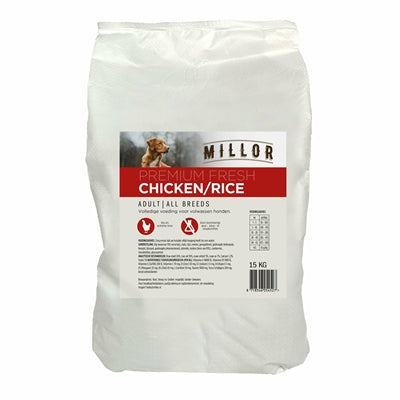 Millor Premium Extruded Fresh Adult Chicken / Rice 15 KG