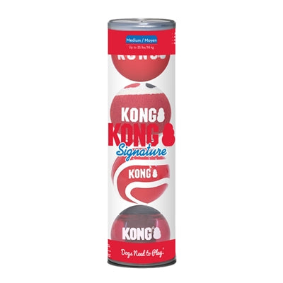 Kong Signature Ballen Assorti 7X7X7 CM 4 ST