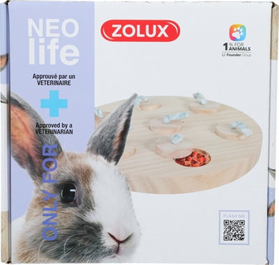 Zolux Neolife Treat Tray Konijn Hout 23X23 CM