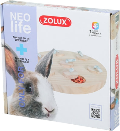 Zolux Neolife Treat Tray Konijn Hout 23X23 CM