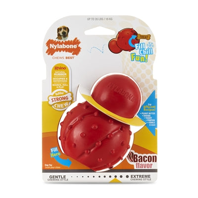 Nylabone Strong Rubber Cone Baconsmaak MEDIUM TOT 16 KG