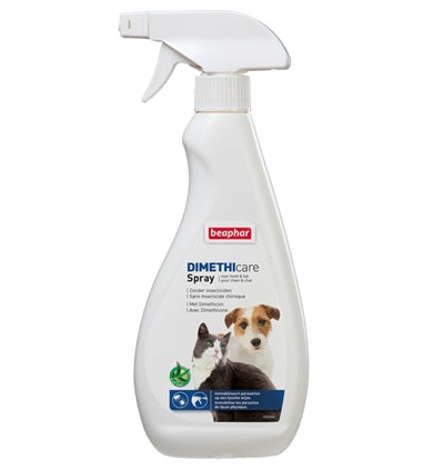 Beaphar Dimethicare Spray Hond / Kat Tegen Vlooien En Teken 500 ML