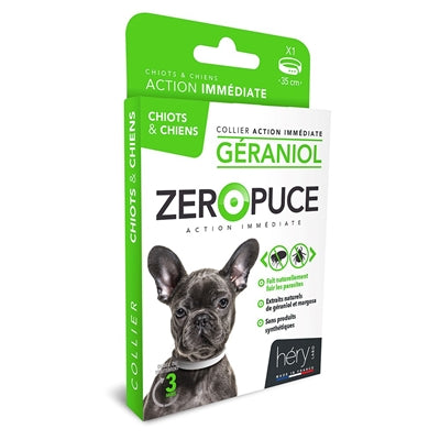 Martin Hery Zeropuce Vlooienband Hond Geraniol Zonder Chemicalien 35 CM