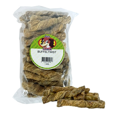 Petsnack Buffelblaas Twist 1 KG