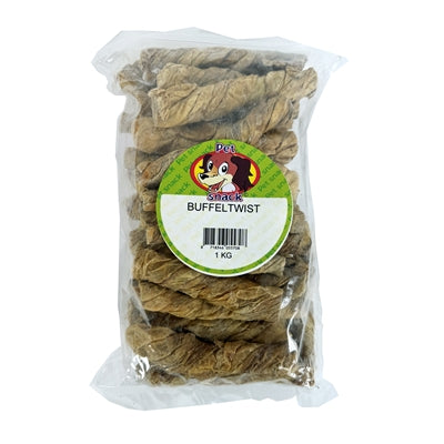 Petsnack Buffelblaas Twist 1 KG