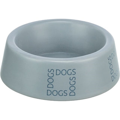 Trixie Voerbak / Drinkbak Hond Dogs Keramiek Grijsblauw 1 LTR 20 CM