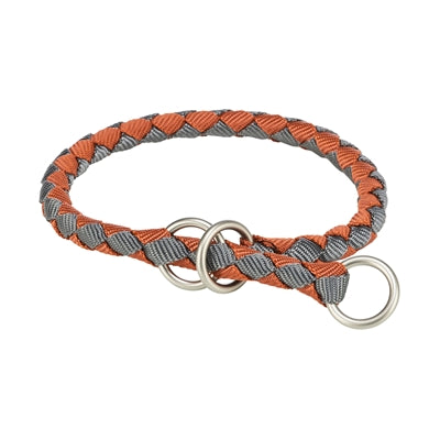 Trixie Halsband Hond Cavo Halfslip Roest / Grafiet Grijs 39-45X1,2 CM