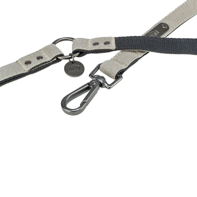 Trixie Hondenriem Citystyle Verstelbaar Katoen Lichtgrijs 200X2 CM