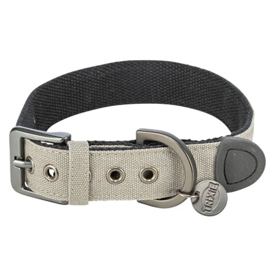 Trixie Halsband Hond Citystyle Extra Breed Katoen Lichtgrijs 40-47X3 CM
