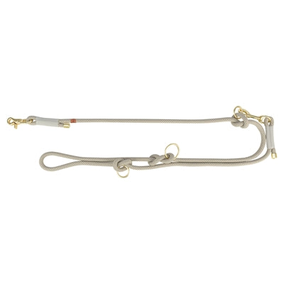 Trixie Hondenriem Soft Rope Verstelbaar Grijs / Lichtgrijs 200X1,3 CM