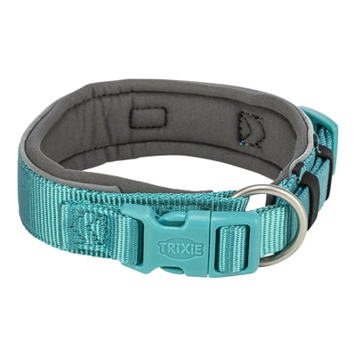 Trixie Halsband Hond Premium Extra Breed Aqua / Grafiet Grijs 40-48X4 CM