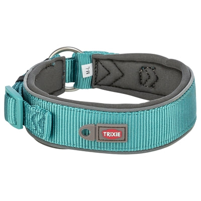 Trixie Halsband Hond Premium Extra Breed Aqua / Grafiet Grijs 40-48X4 CM