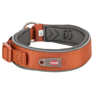 Trixie Halsband Hond Premium Extra Breed Roest / Grafiet Grijs 53-62X5 CM