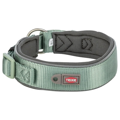 Trixie Halsband Hond Premium Extra Breed Salie / Grafiet Grijs 33-42X3,5 CM
