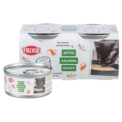 Trixie Soup Met Kip En Zalm 4X4X80 GR