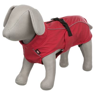 Trixie Regenjas Hond Vimy Rood RUG 62 CM BUIK 78-82 CM