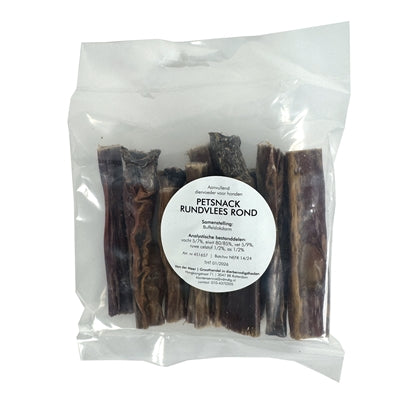 Petsnack Rundvlees Rond Keelpit 100 GR