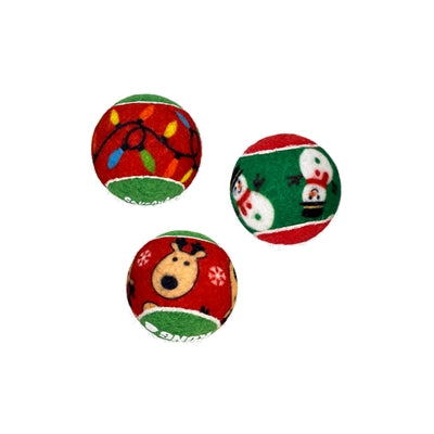 Kong Holiday Squeakair Bal Assorti 5X5X5 CM 6 ST