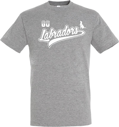 Merkloos T-Shirt Goabradors Grijs XL