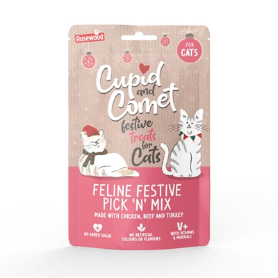 Cupid & Comet Feline Festive Pick 'N Mix Snacks 180 GR